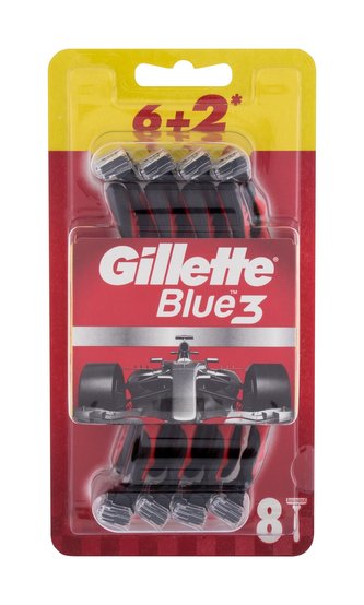 Gillette Blue3 Holicí strojek 8 ks Red pro muže