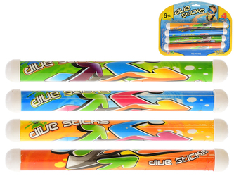 Vodní hra - tyčky na potápění 21cm 4ks na kartě