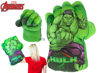 Avengers rukavice plyšová 56cm Hulk 0m+
