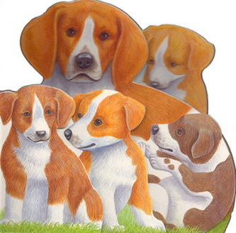 Štěňátko a jeho rodina