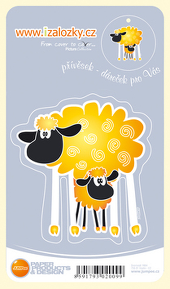 Průsvitná záložka Dvě ovečky - PZ 017