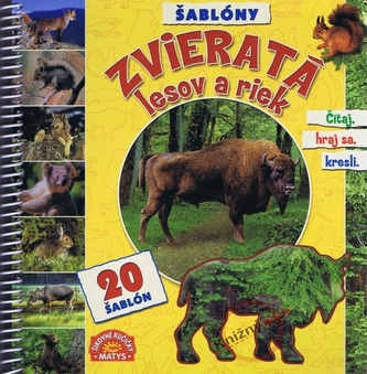 Zvieratá lesov a riek+ 20 šablón