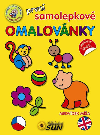 První samolepkové omalovánky Medvidek Míša