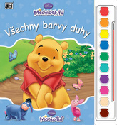 Medvídek Pú Všechny barvy duhy omalovánka s vodovkami